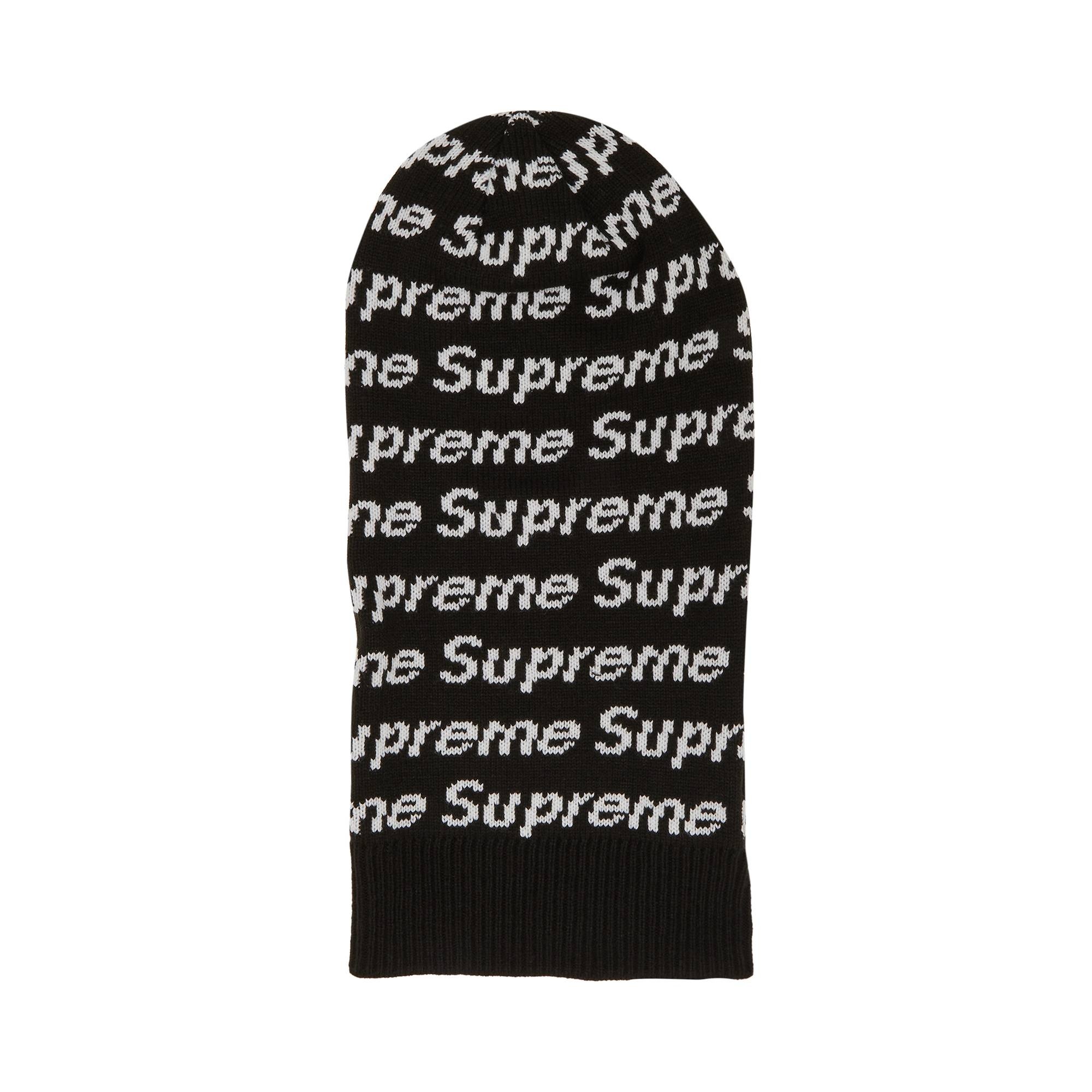 Supreme x New Era Repeat Balaclava 'Black' - 2