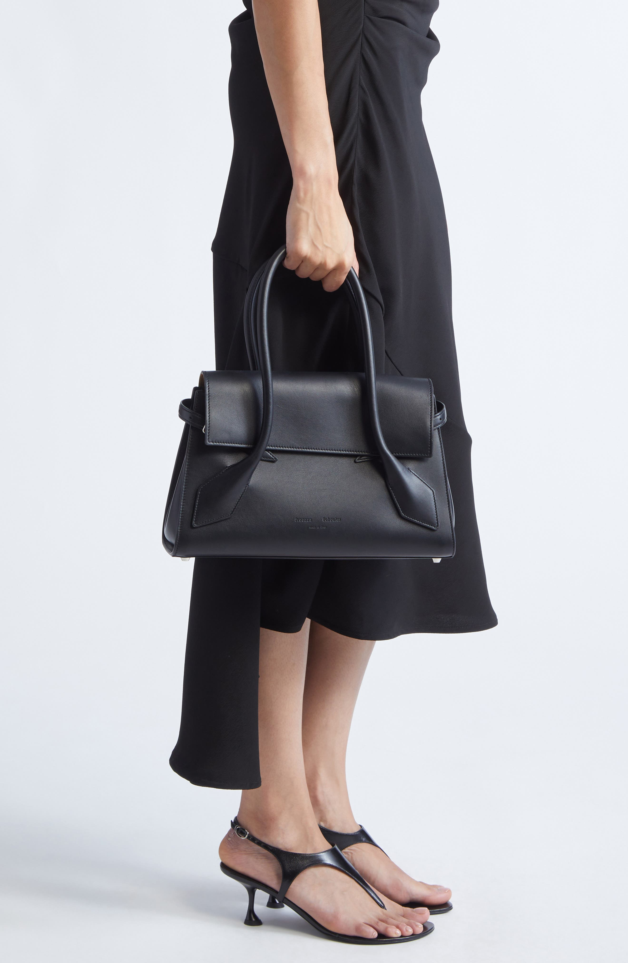 Proenza Schouler Small Tate Leather Tote in Black at Nordstrom - 2