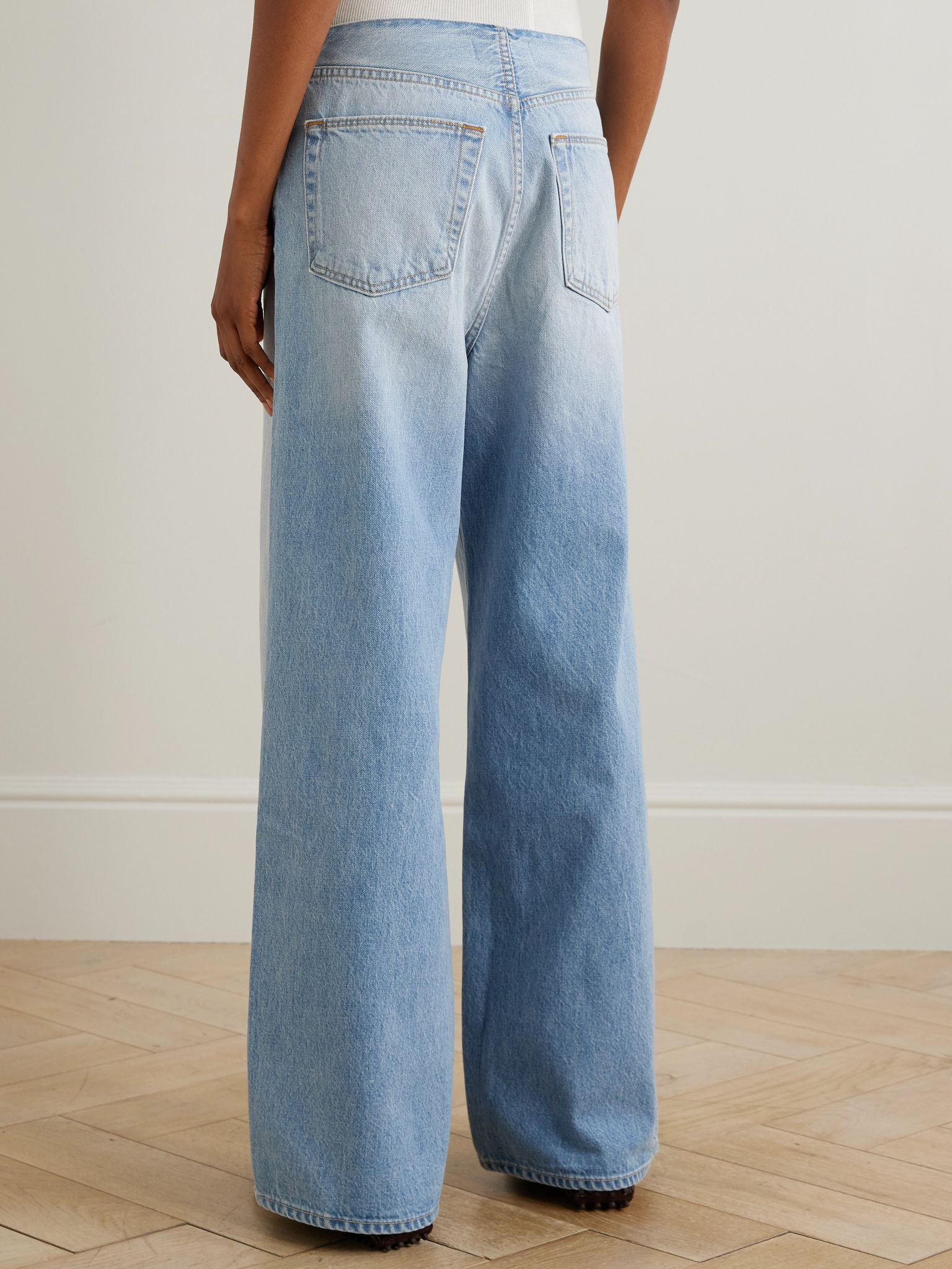 Naomi high-rise wide-leg jeans Mid denim - 4