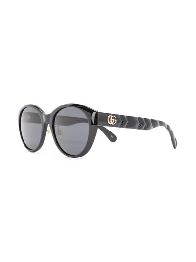 GUCCI chevron-detail sunglasses outlook