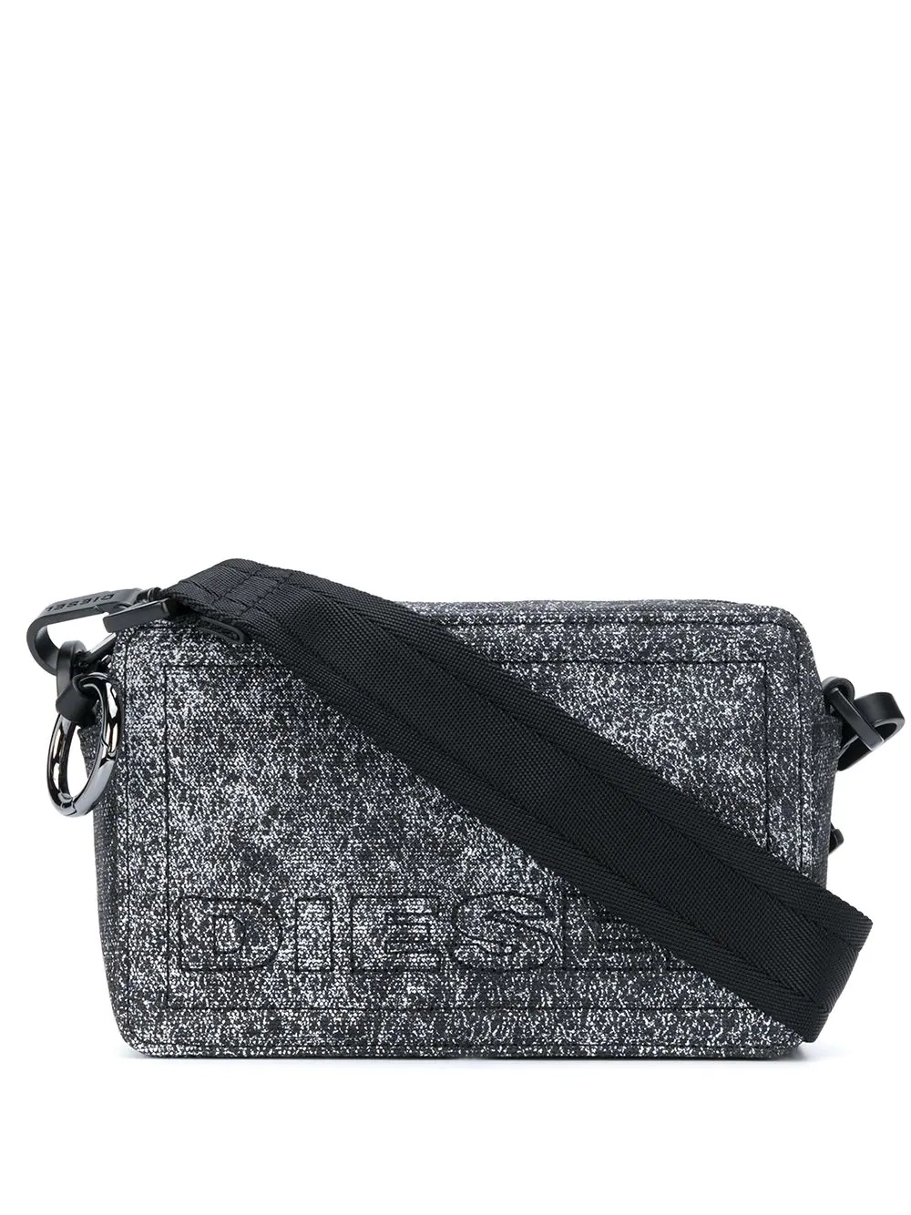 grain print shoulder bag - 1