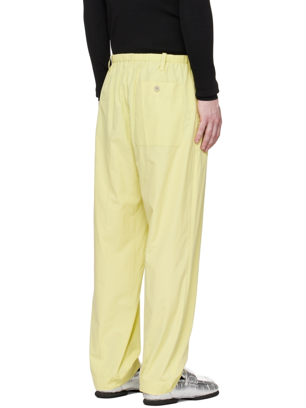 Yellow Drawstring Trousers - 3