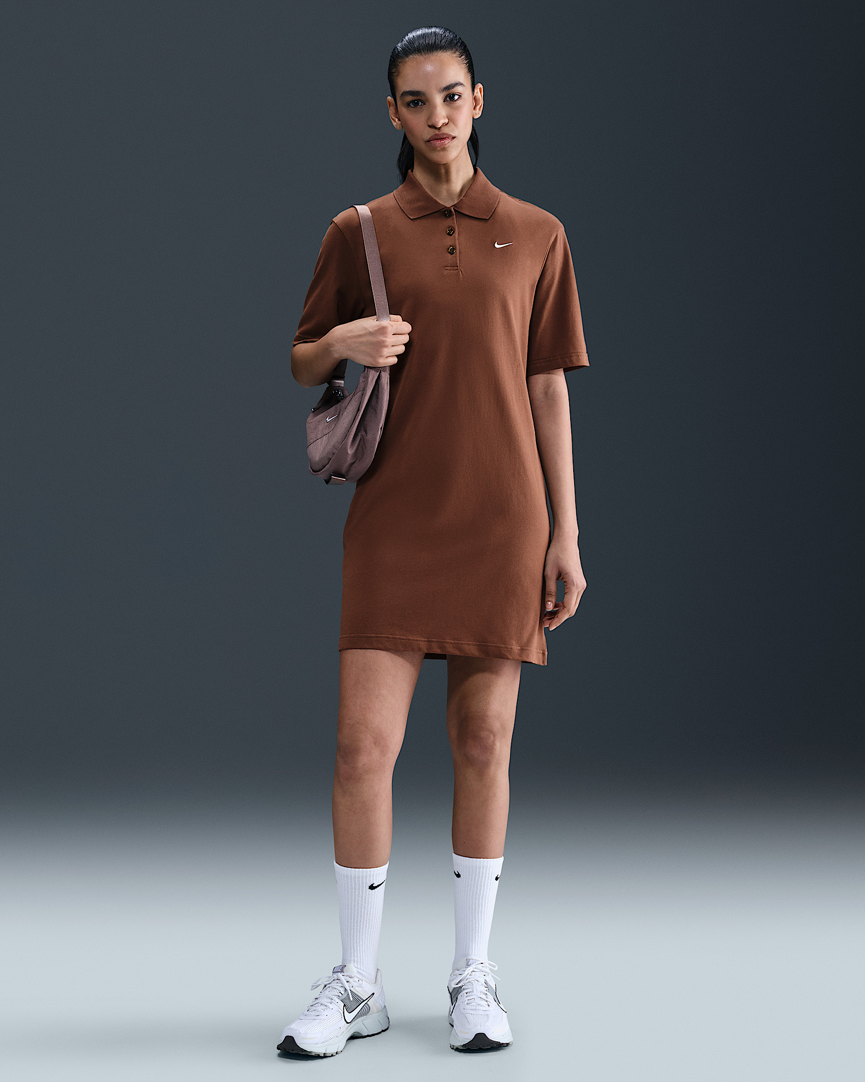 Nike Sportswear Essential Women's Short-Sleeve Polo Dress - 4