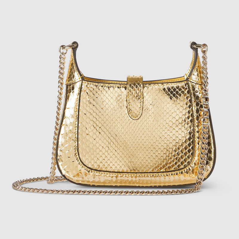 Gucci Jackie Notte mini python bag 5