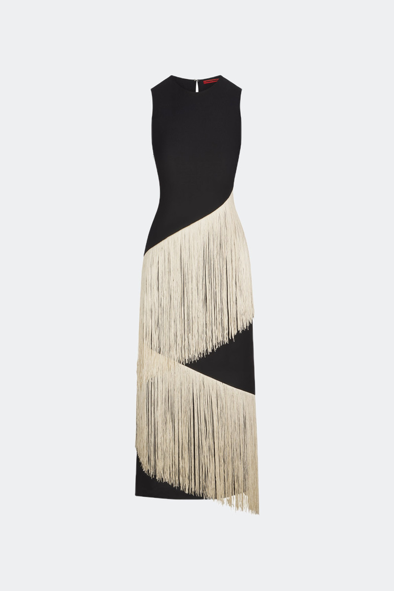 Copacabana Fringe Dress in Black 1
