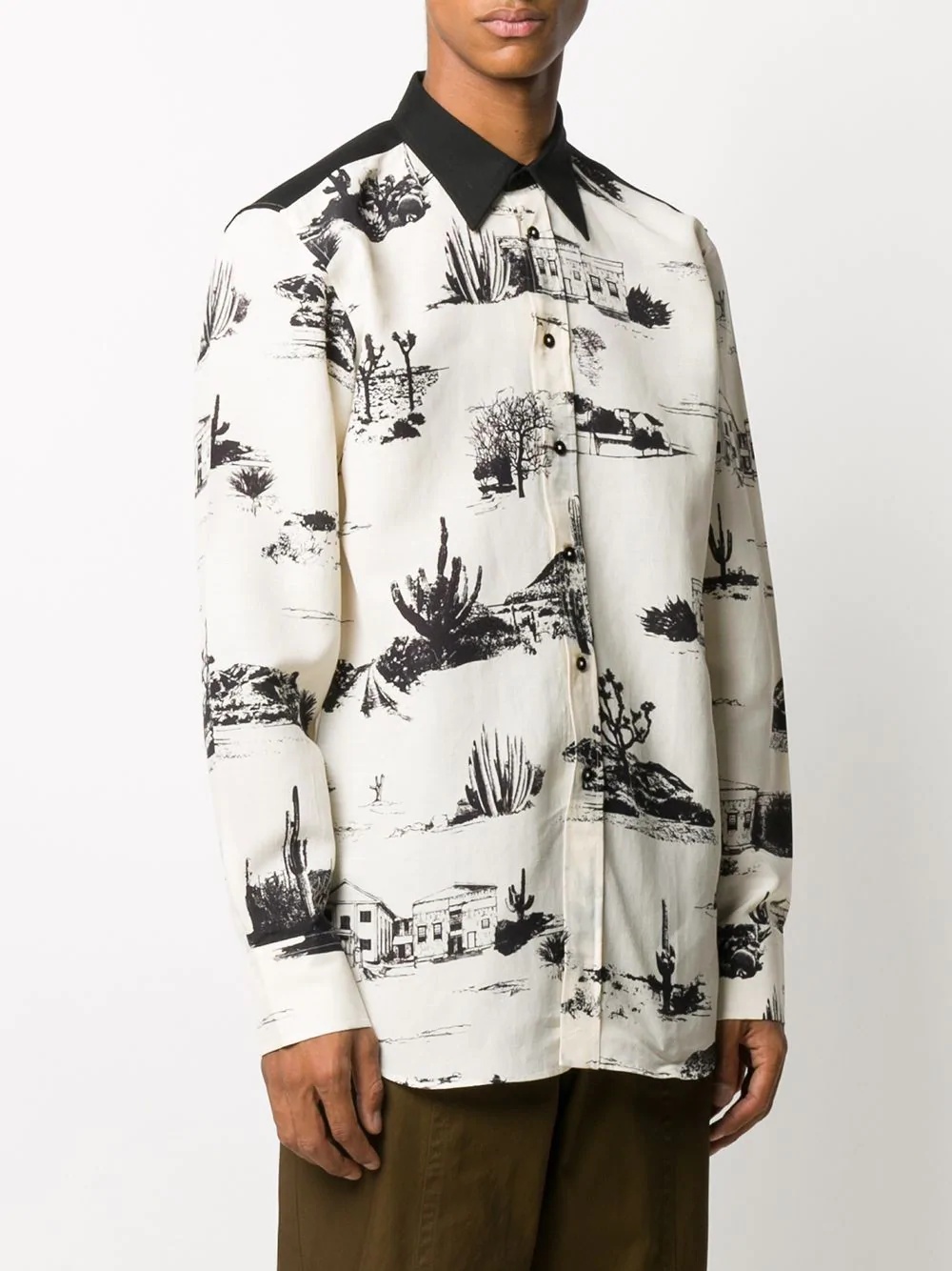 Western landscape-print shirt - 3