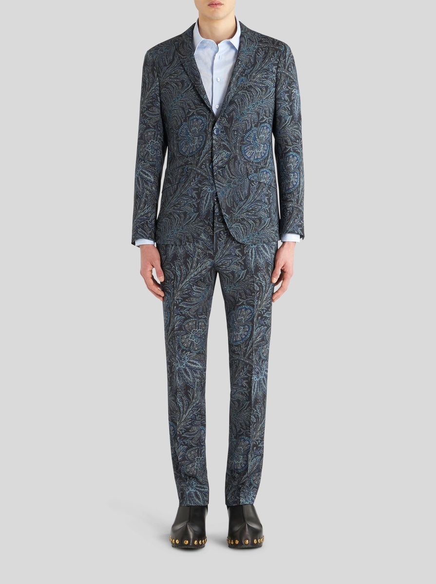 JACKET WITH FOLIAGE PATTERN - 3