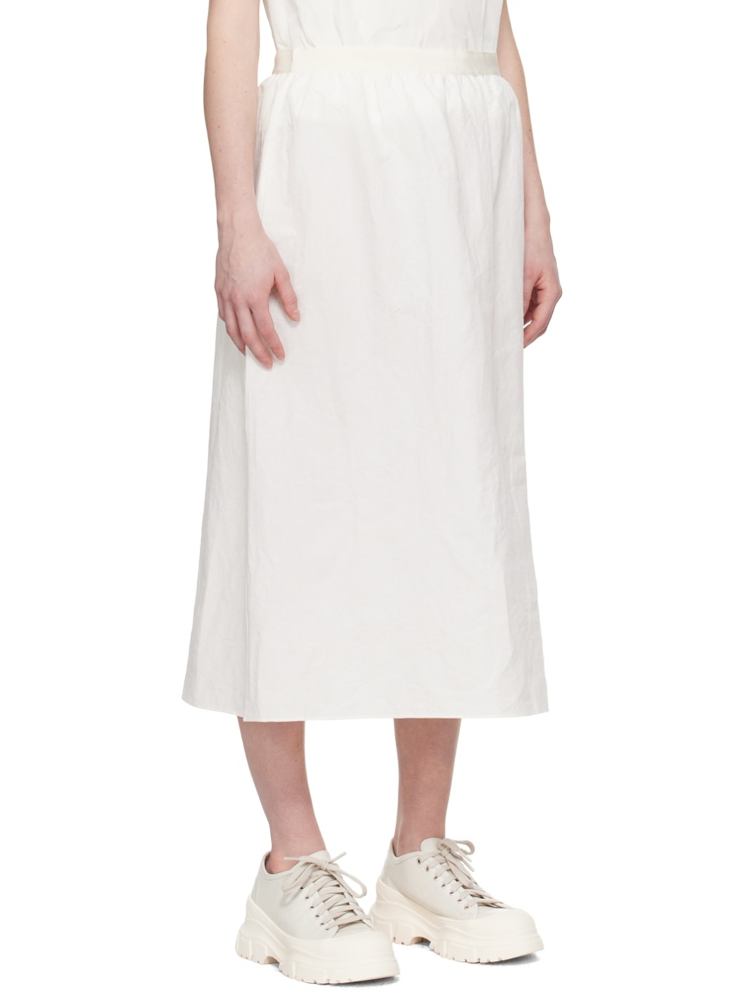 White So Pencil Midi Skirt - 2
