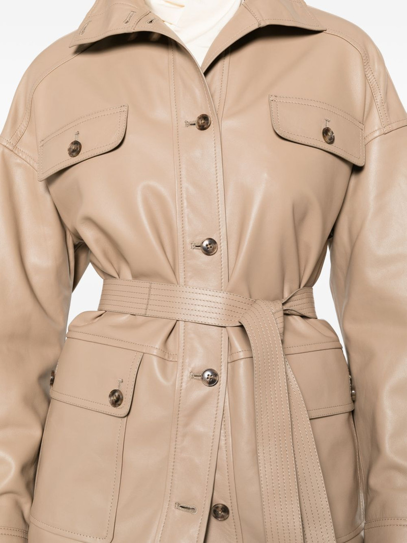 buttoned belted jacket 5