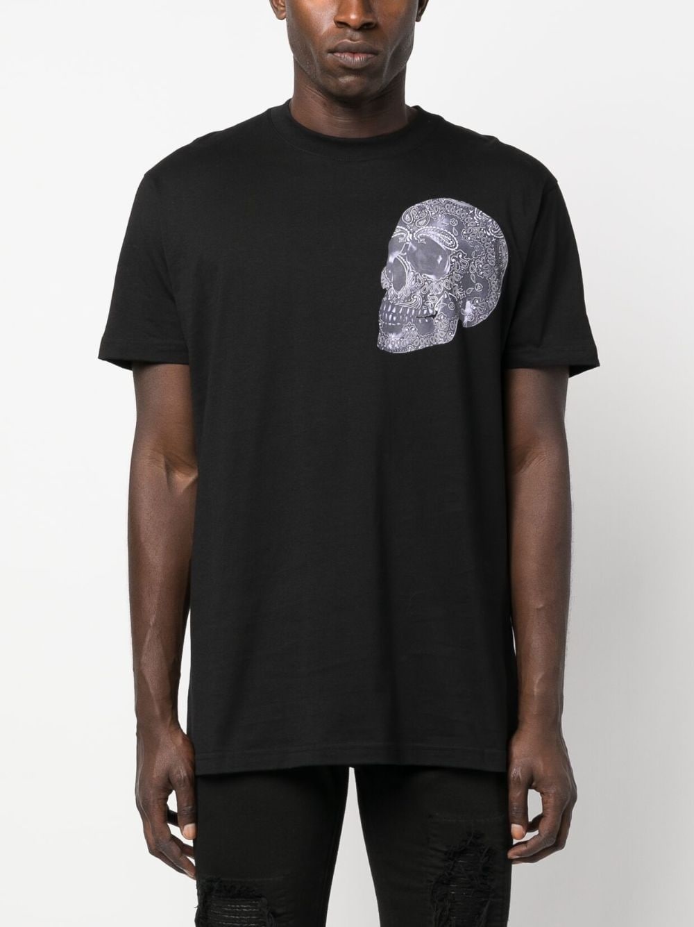 skull-print cotton T-shirt - 3