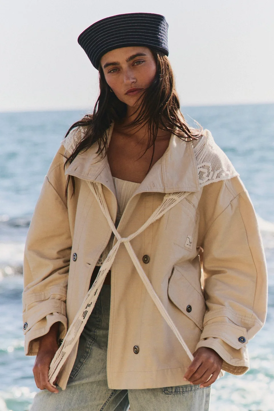 We The Free Collins Washed Canvas Funnel-Neck Jacket - 1