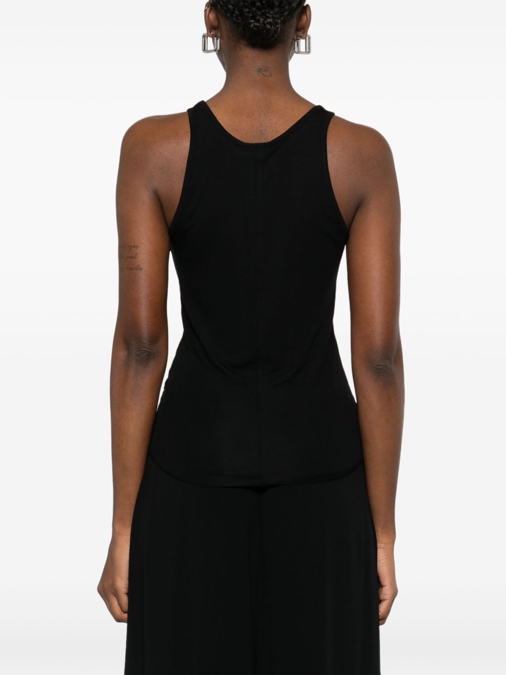 fine-ribbed tank top - 4