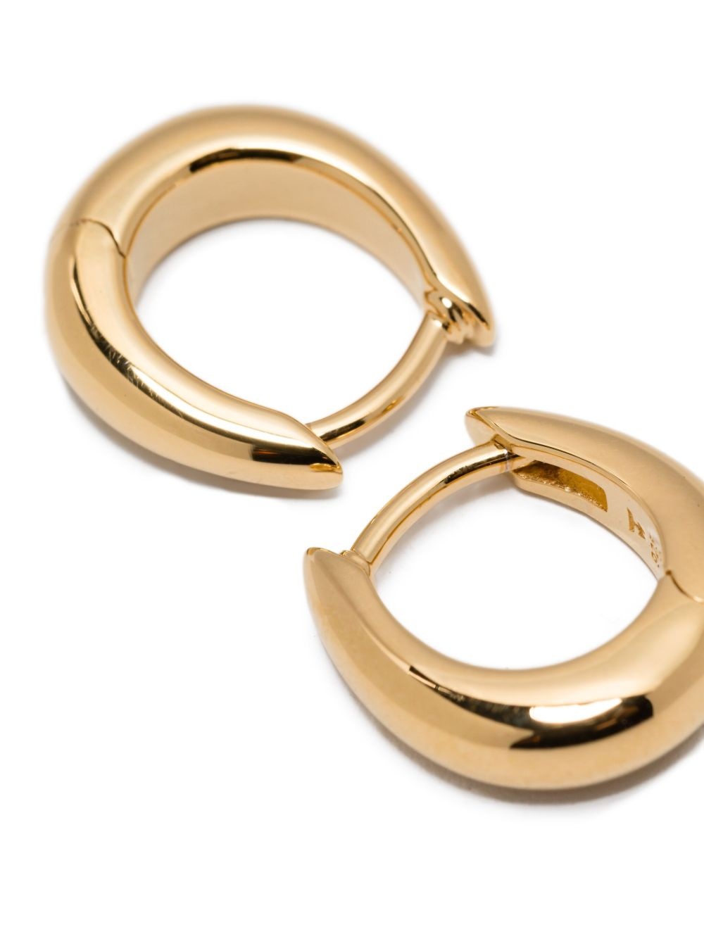 huggie gold-plated earrings - 2