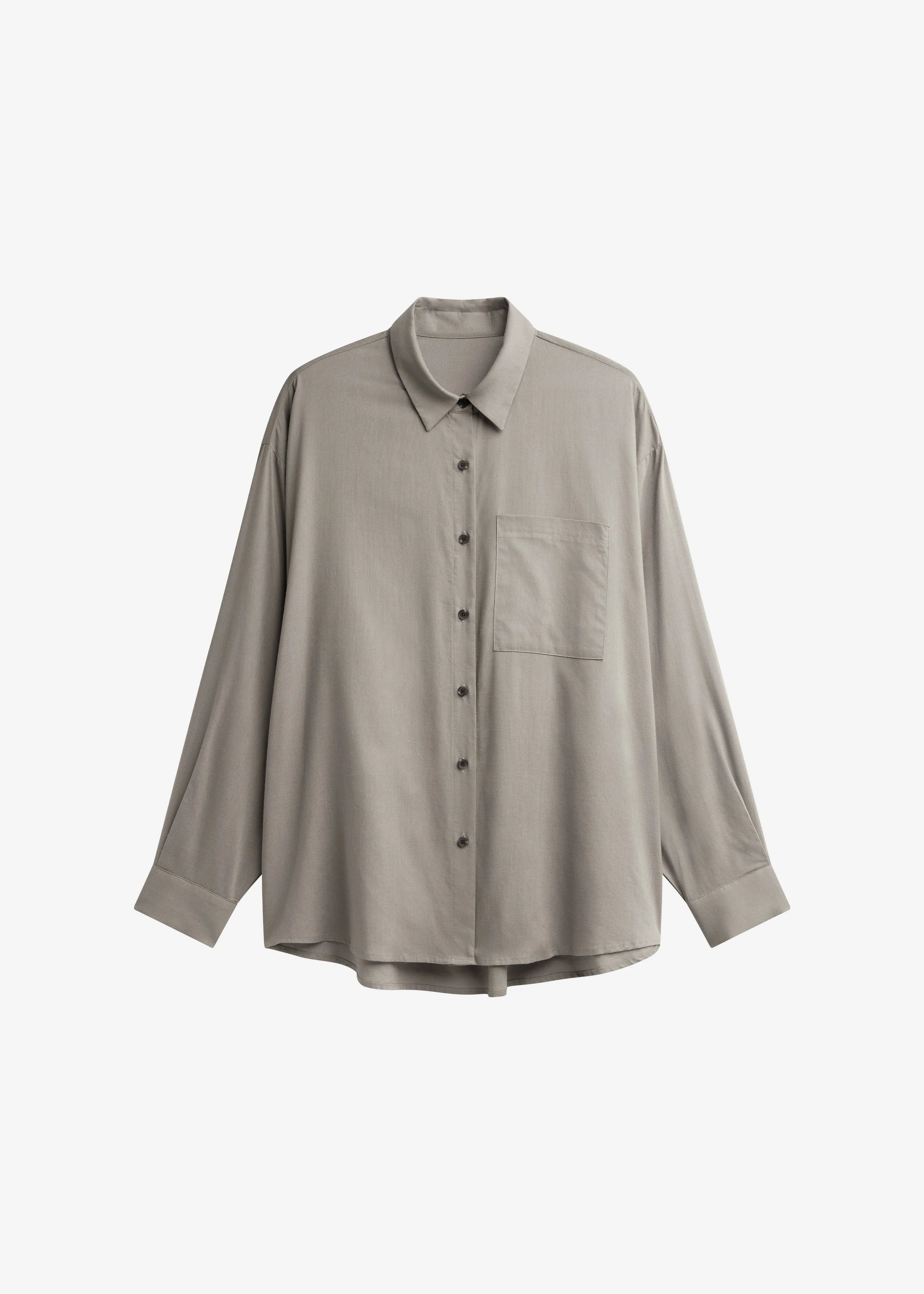 Noja Fluid Shirt - Pale Olive - 1