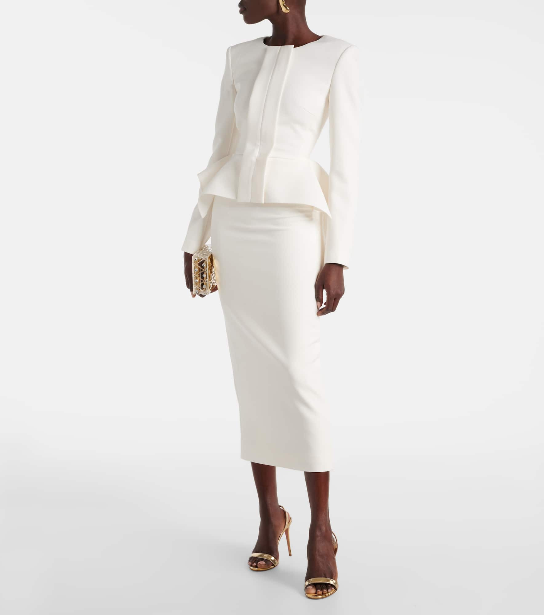 Crêpe pencil skirt - 2
