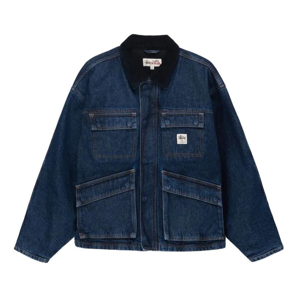 Stussy Washed Canvas Shop Jacket 'Blue' 115688 - 1