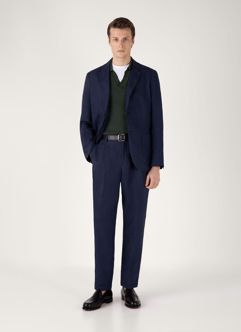Sunspel Fine Rib Silk Cotton Polo Shirt outlook