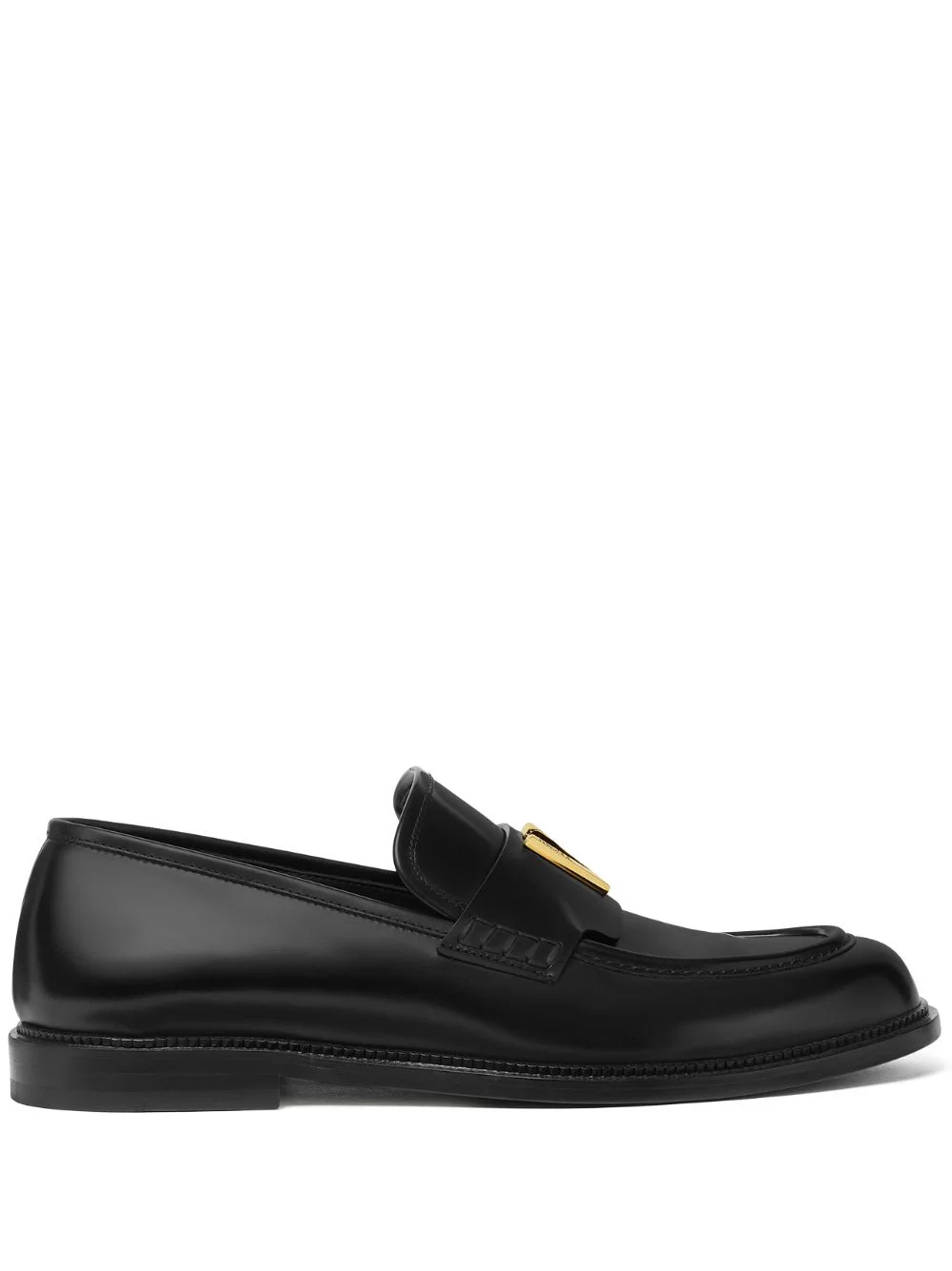 logo-plaque loafers - 1