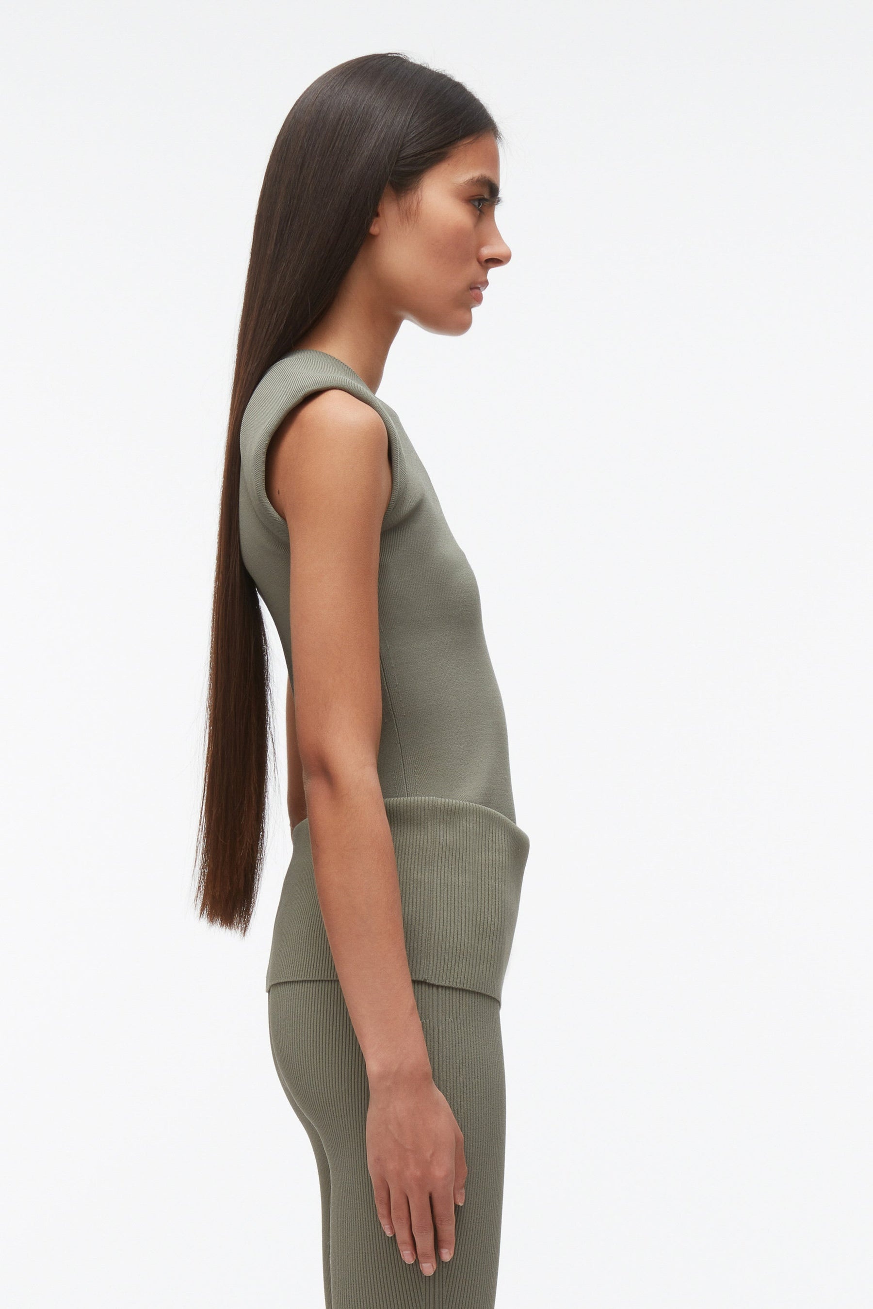 Compact Rib Sleeveless Top - 3