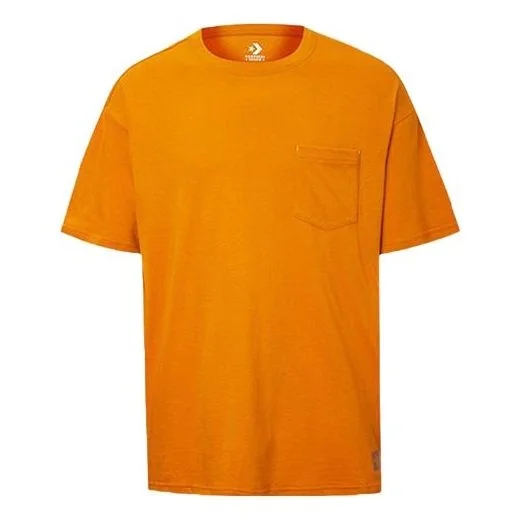 Men's Converse Renew Solid Color Loose Pocket Short Sleeve Yellow 10020016-A04 - 1