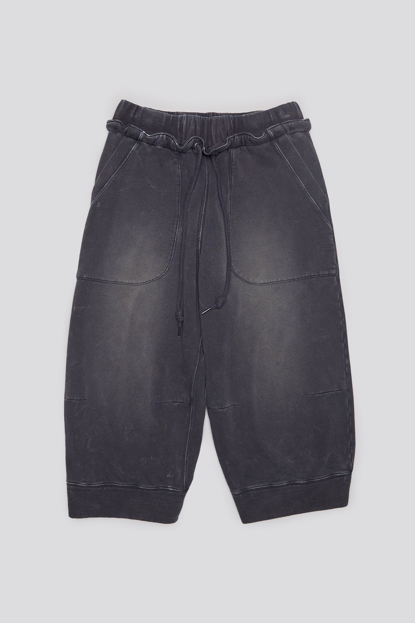 DECONSTRUCTED CROPPED SWEATPANT - NAVY - 4