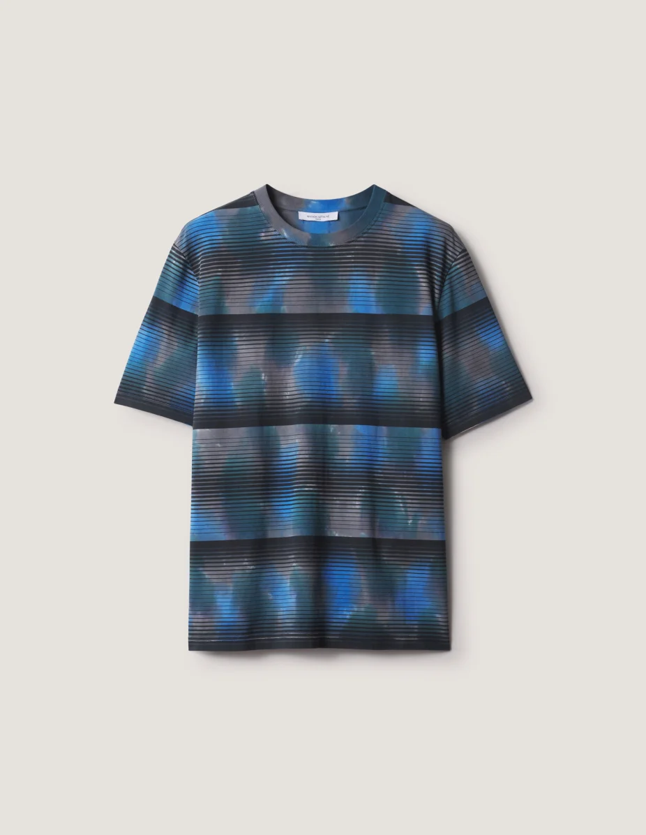 WATERCOLOR STRIPES COMFORT TEE-SHIRT - 1