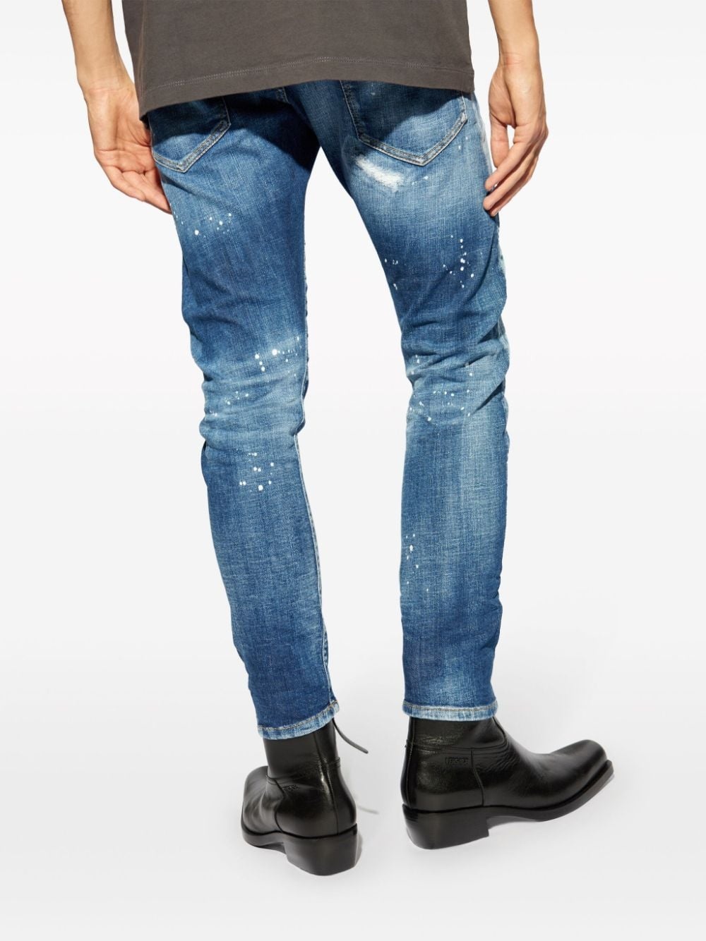 mid-rise skinny jeans - 4