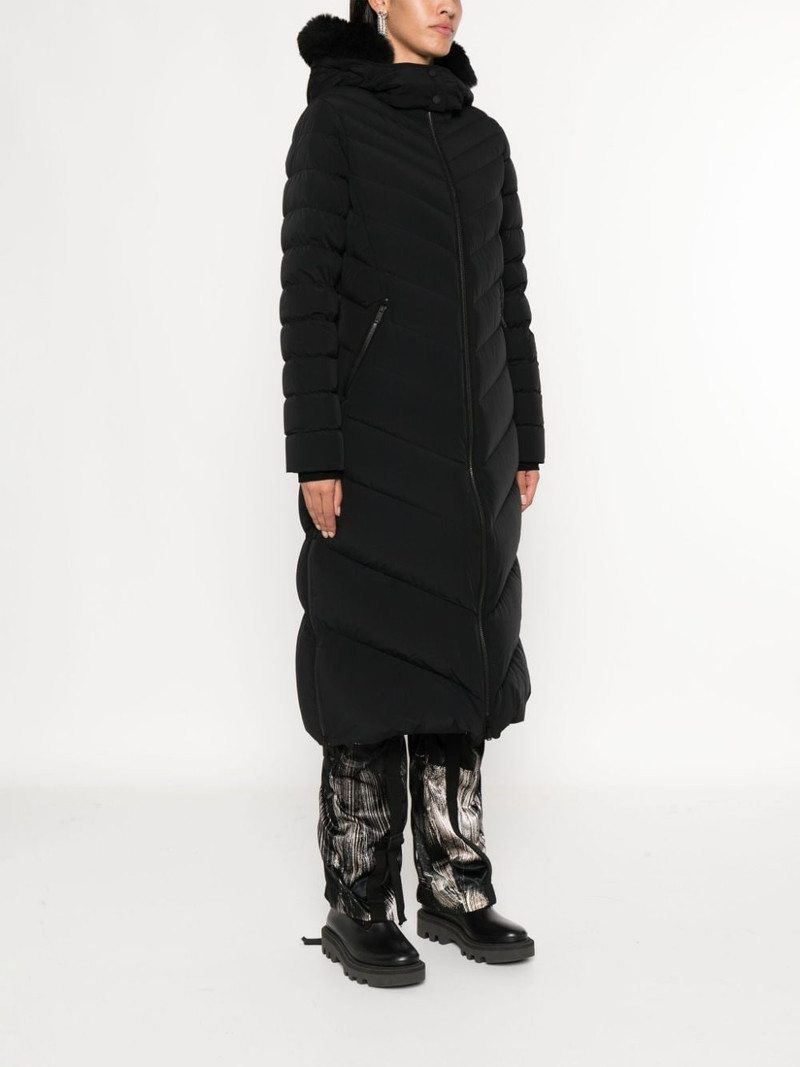 MOOSE KNUCKLES faux-fur hooded padded coat outlook