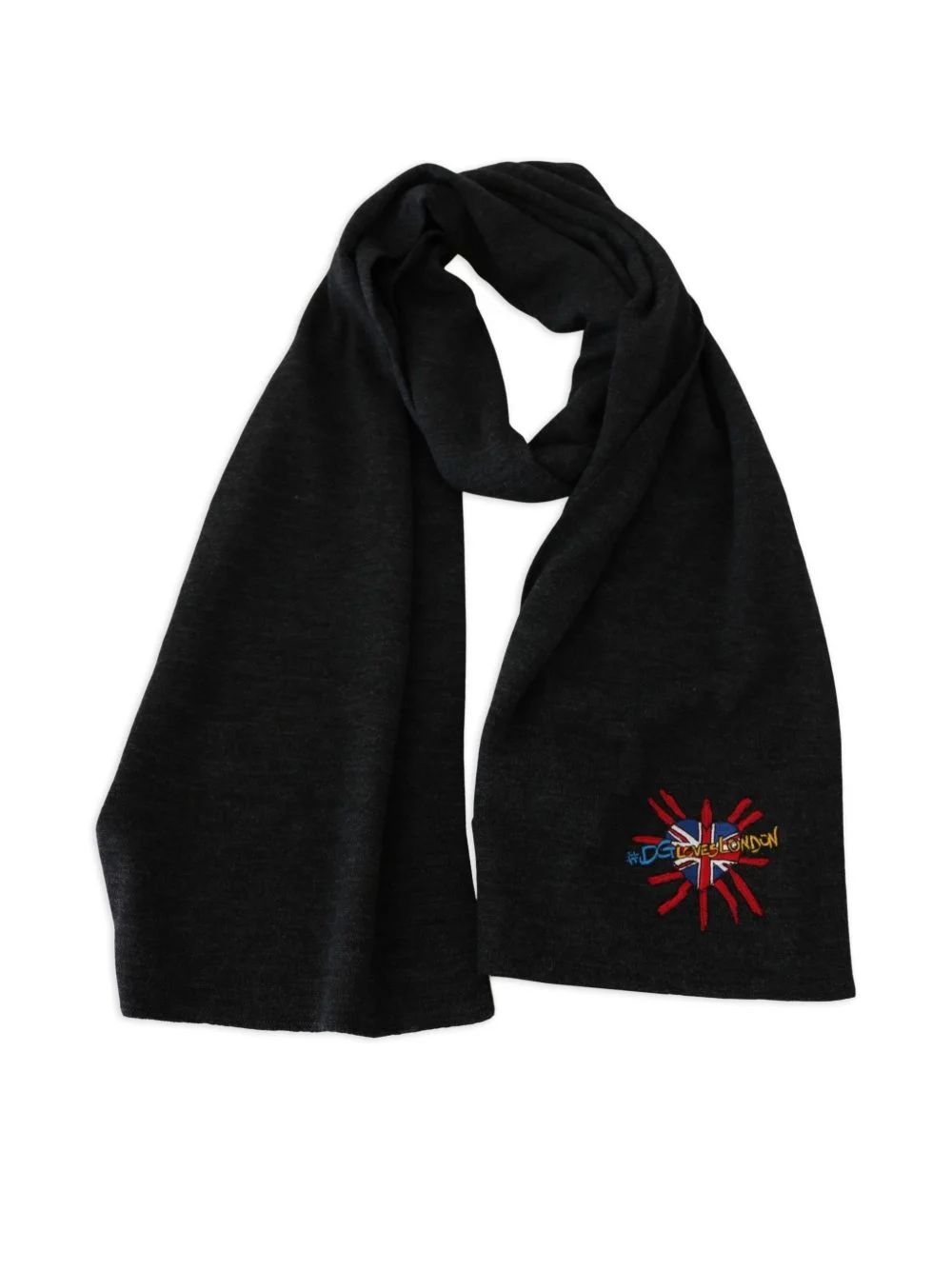 embroidered Union Jack scarf - 1