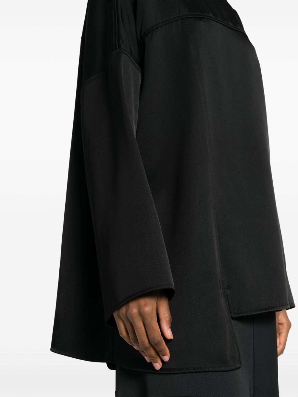 long-sleeve panelled shirt - 5