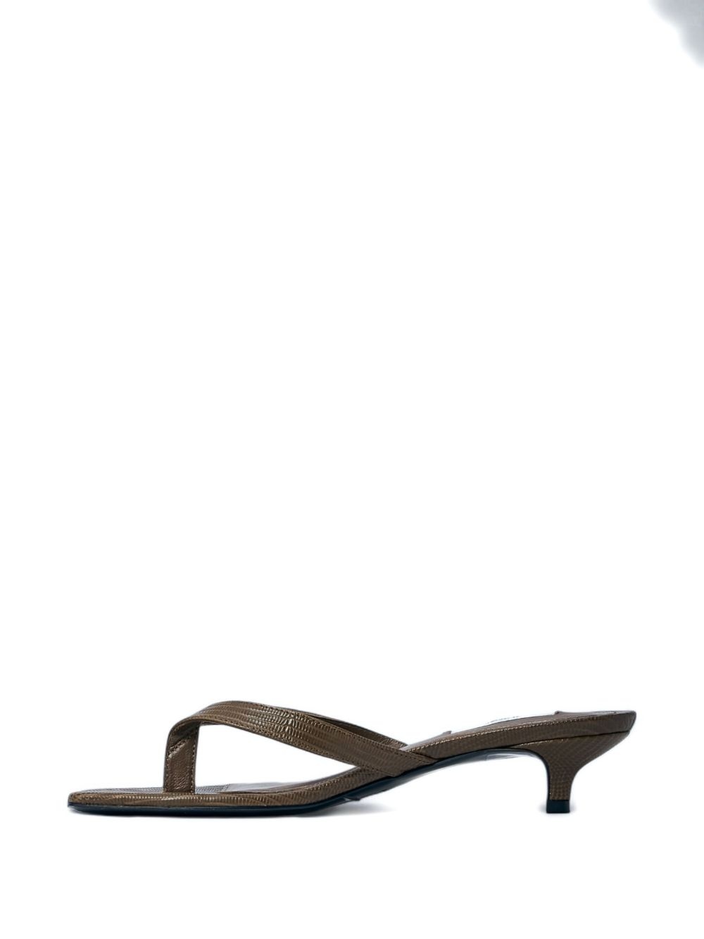 embossed leather sandals - 3