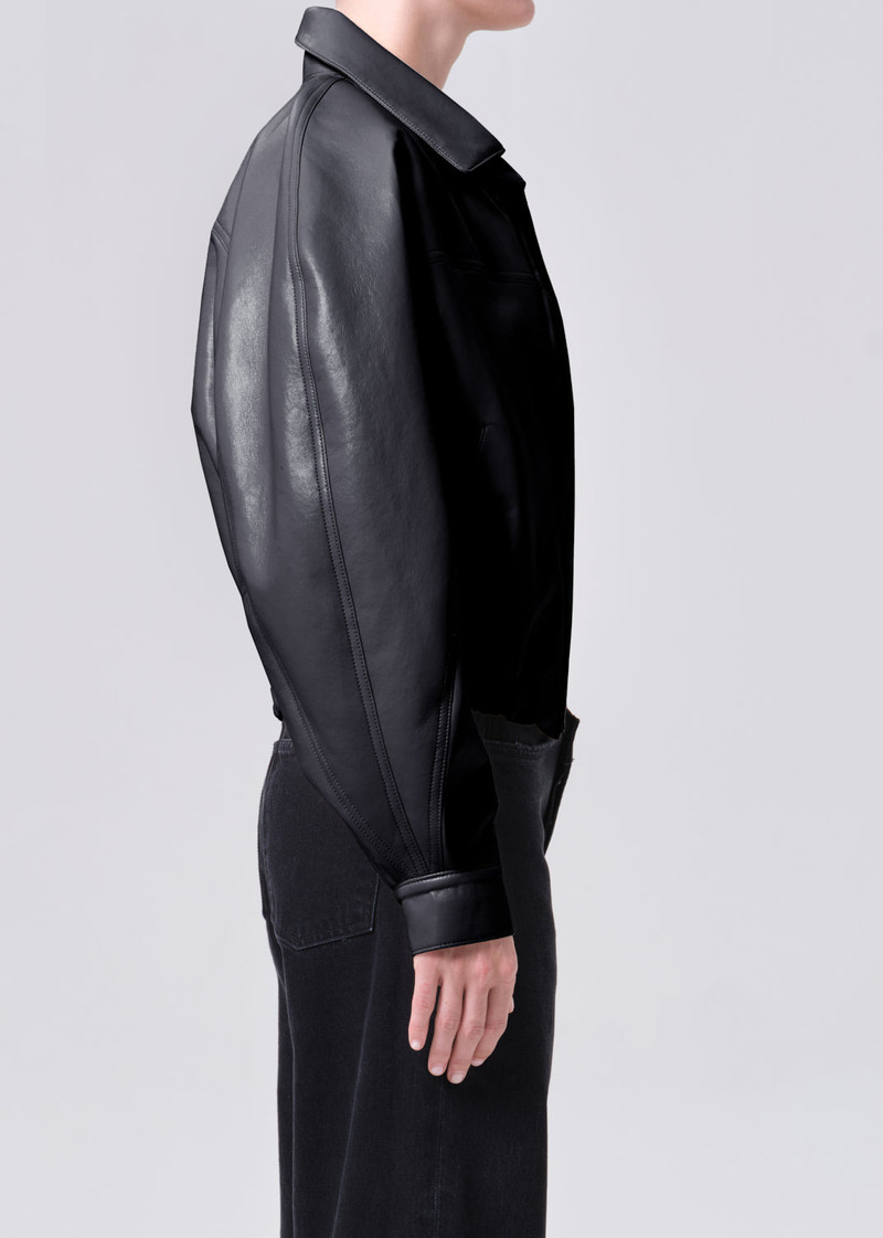 DIXON BOMBER (RECYCLED LEATHER) IN DETOX 3