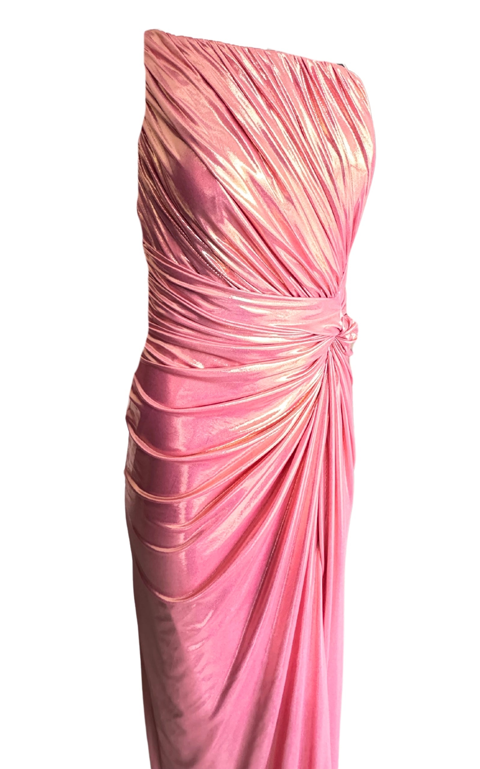Cult Moda - Pink Metallic Cocktail Prom Dress - 8