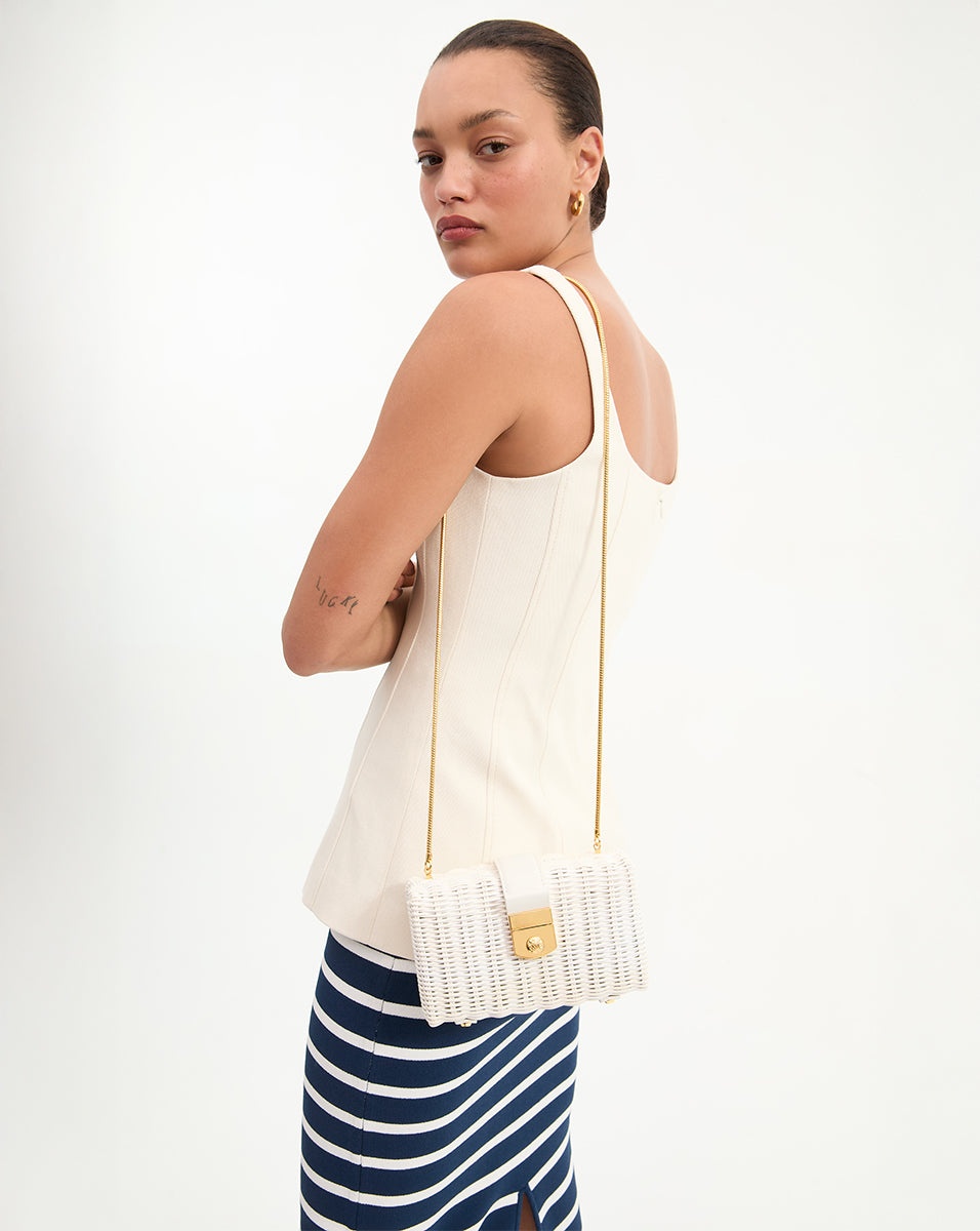VERONICA BEARD LOCK BOX CLUTCH - 5