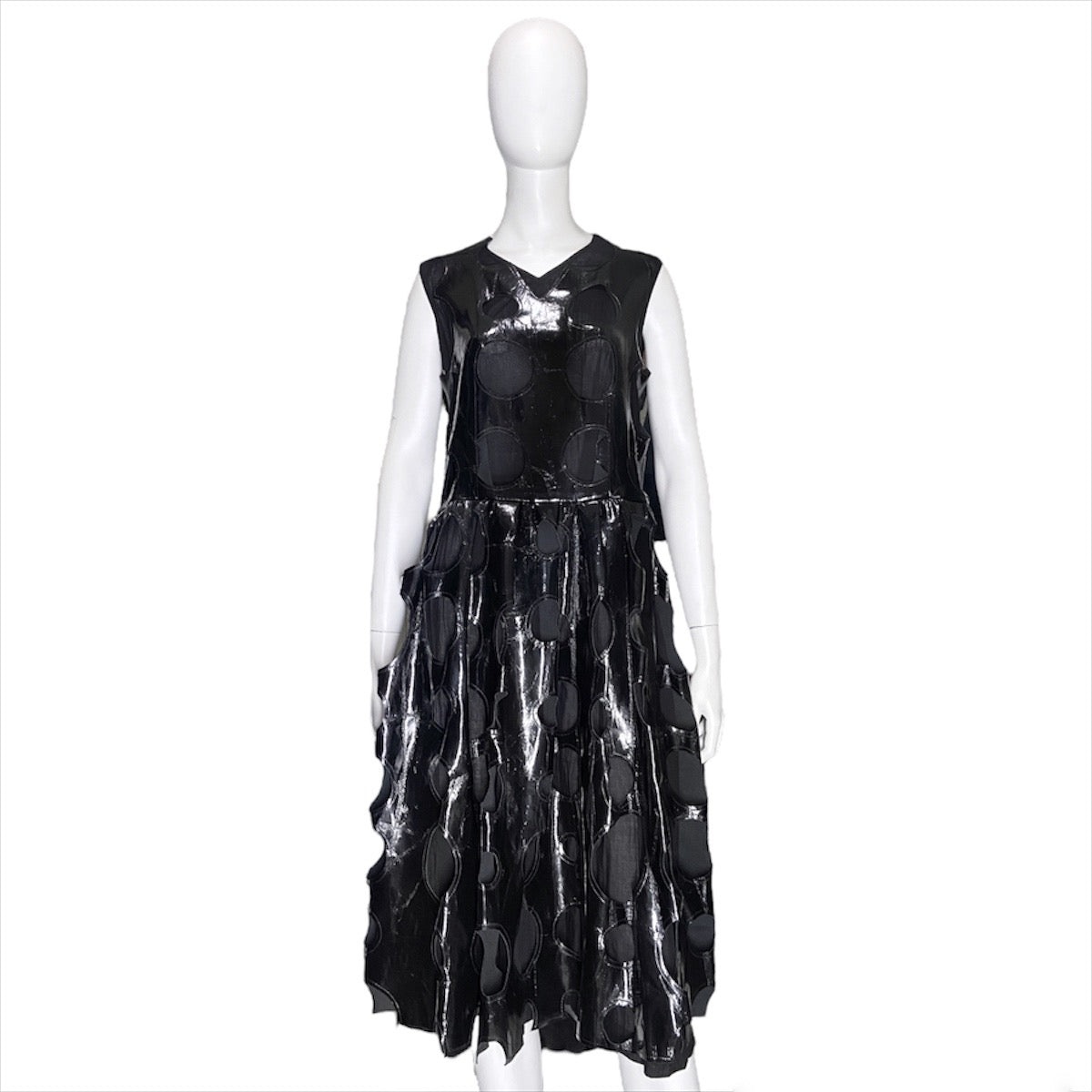 Comme des garçons ss15 pvc circle cut-out dress - 3