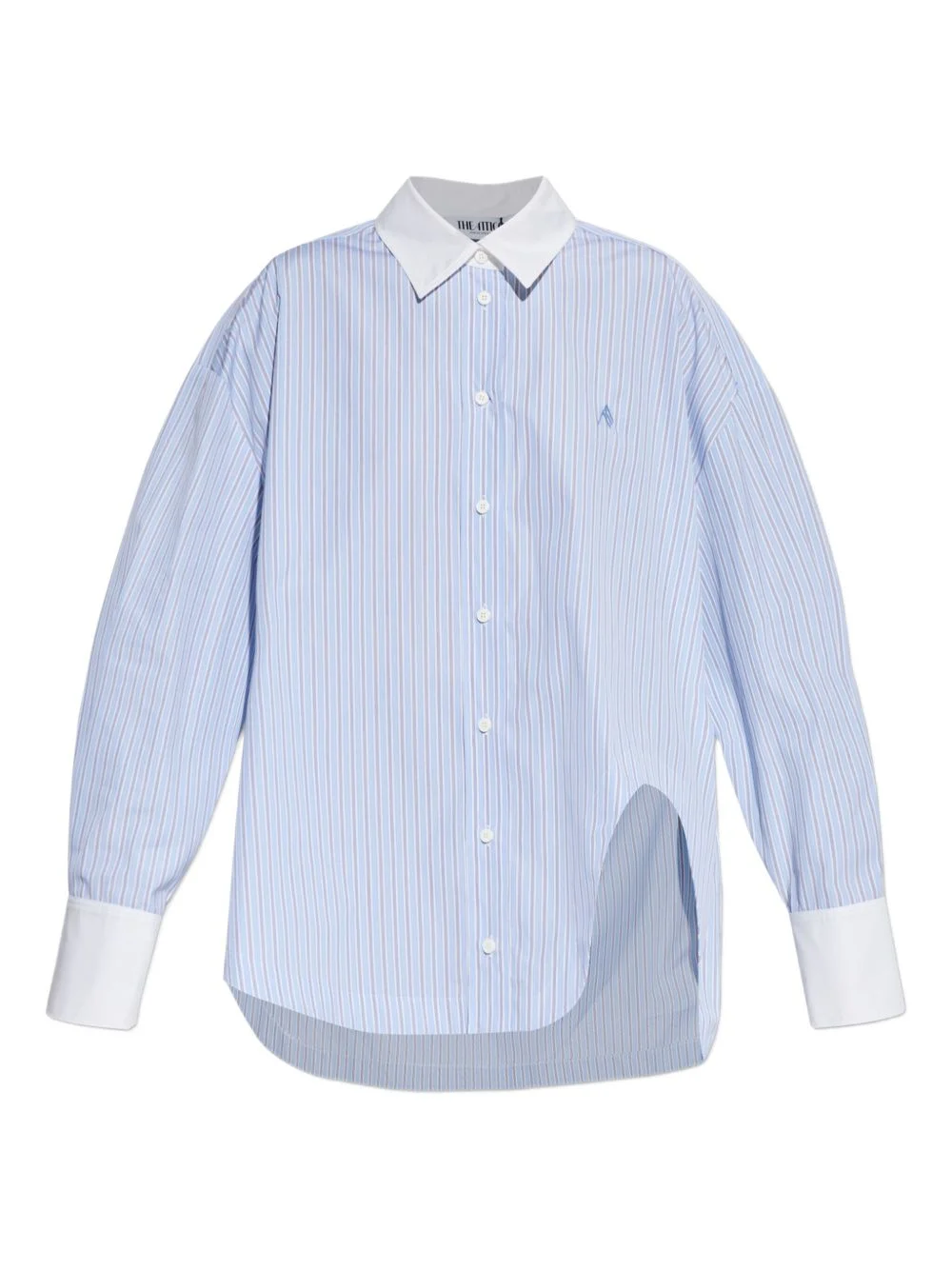 striped embroidered shirt - 1
