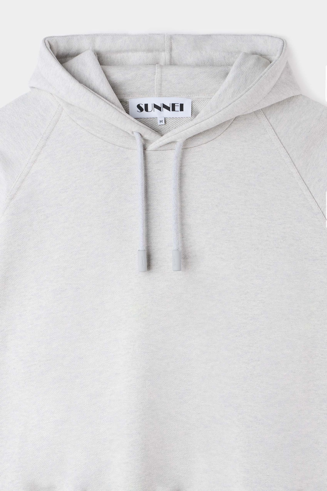 EMBROIDERED EIWS HOODIE / light grey melange - 3
