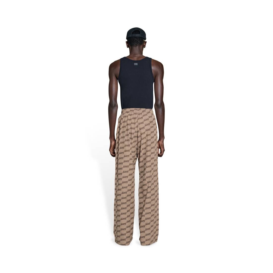 Balenciaga Beige BB Monogram Lounge Pants