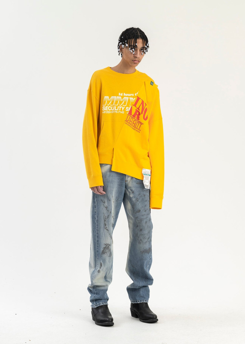 Maison MIHARAYASUHIRO YELLOW PACTHWORK SWEATER outlook