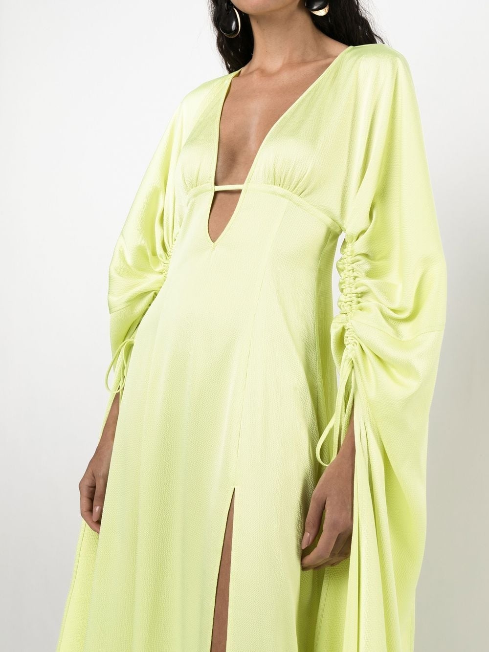 Winona satin-finish long dress - 5