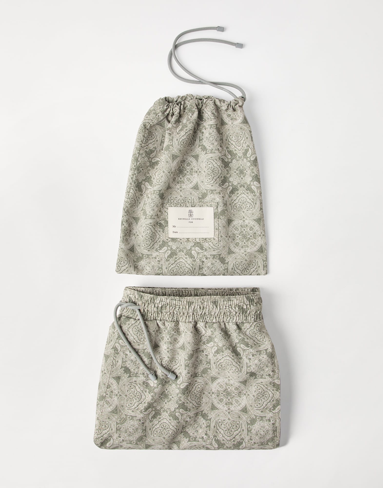 Paisley nylon swim shorts - 4