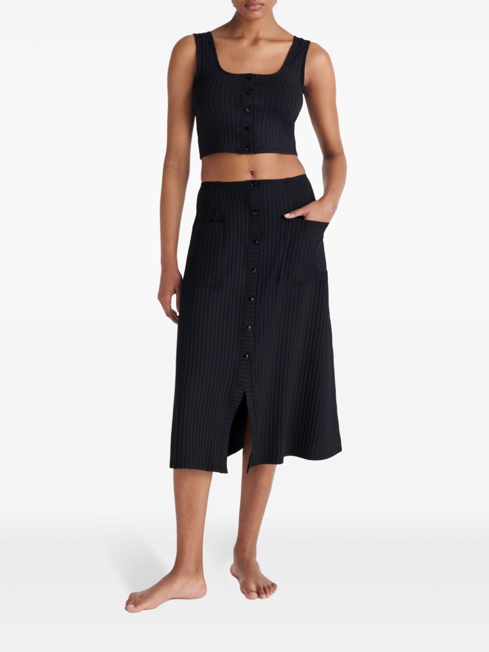 Copacabana ribbed midi skirt - 2