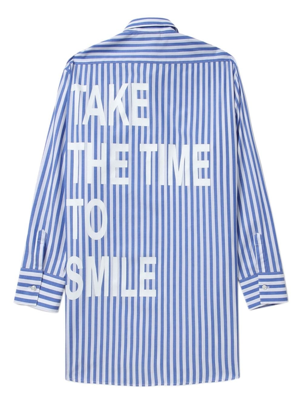 smiley-motif striped shirt - 6