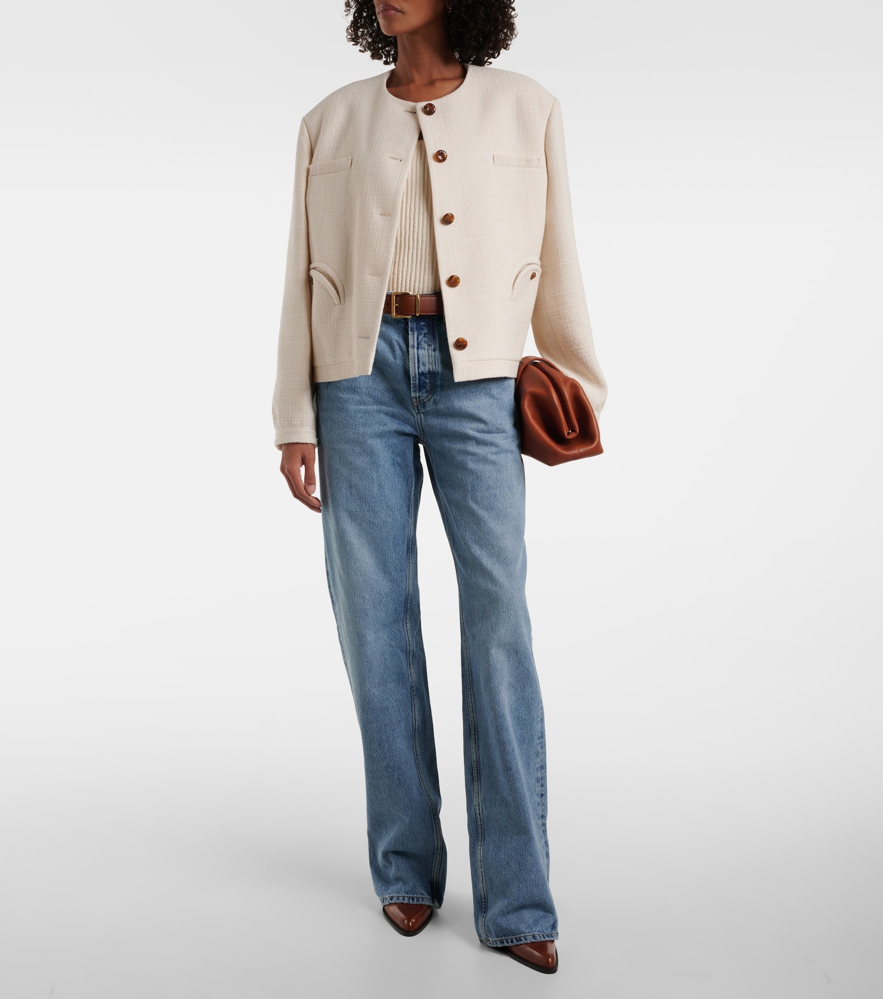 Missy Gliss cotton-blend bolero jacket - 2