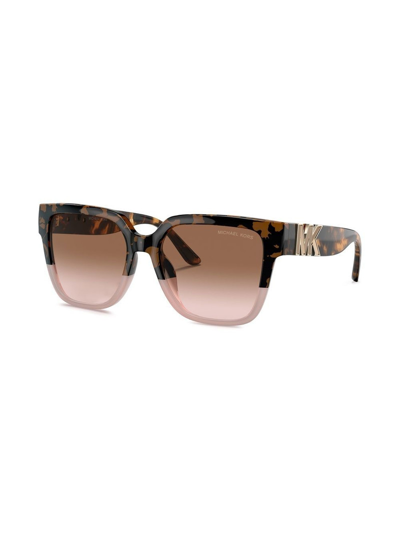 MICHAEL KORS Karlie tortoise-shell oversized sunglasses outlook