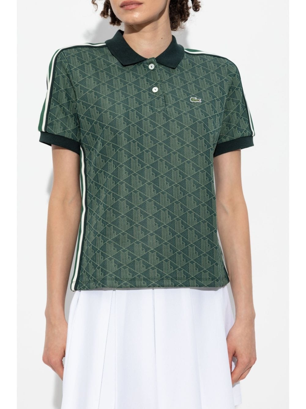 jacquard monogram polo shirt - 3