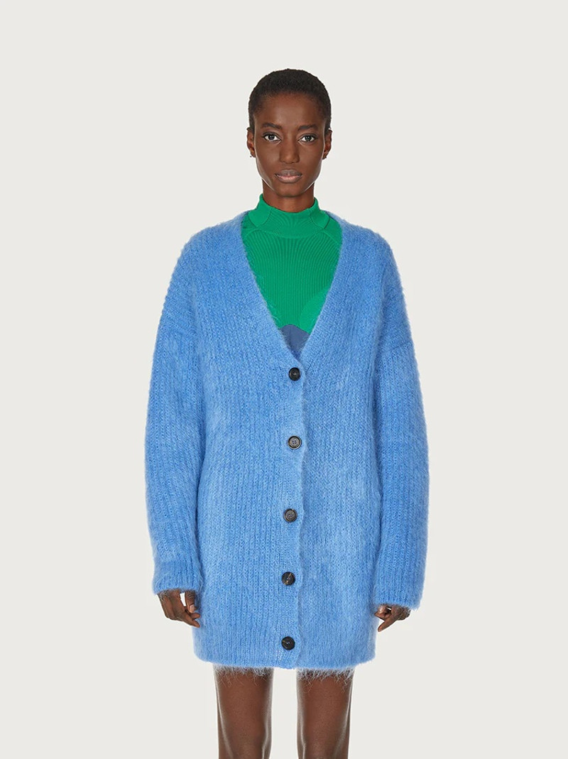 FERRAGAMO LONG MOHAIR CARDIGAN outlook