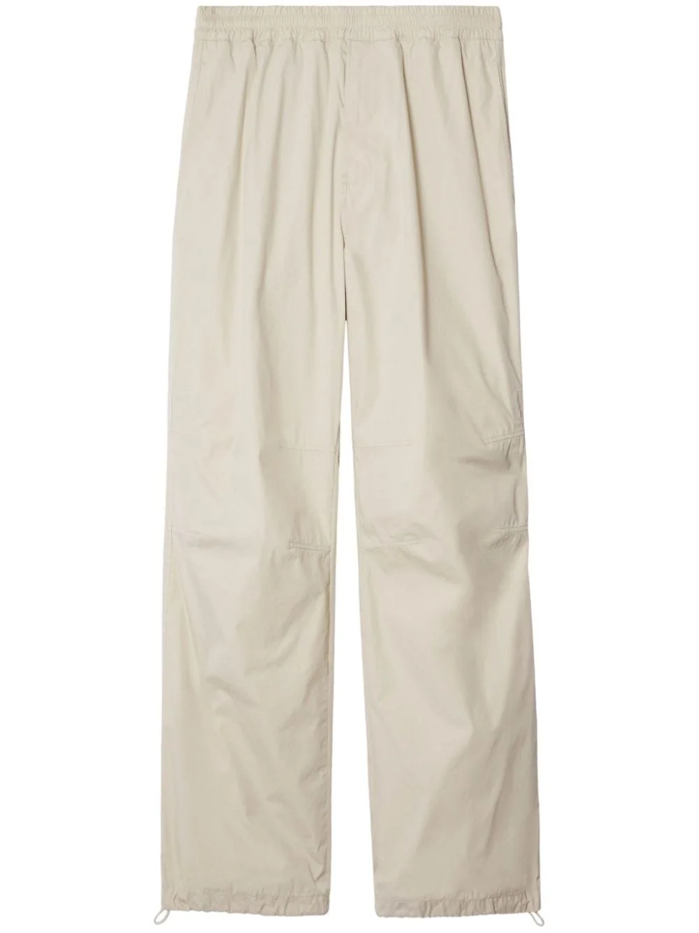 straight-leg drawstring trousers - 1