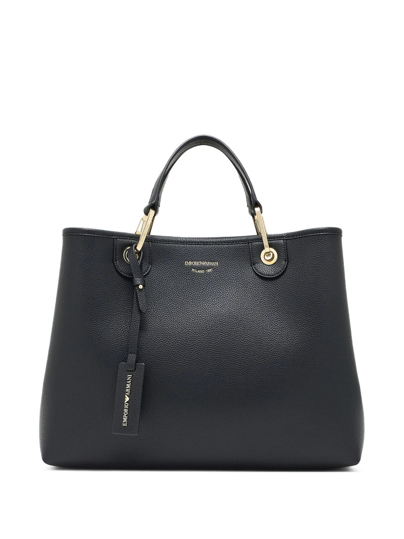 Emporio Armani Medium Grain-leather Tote Bag 1