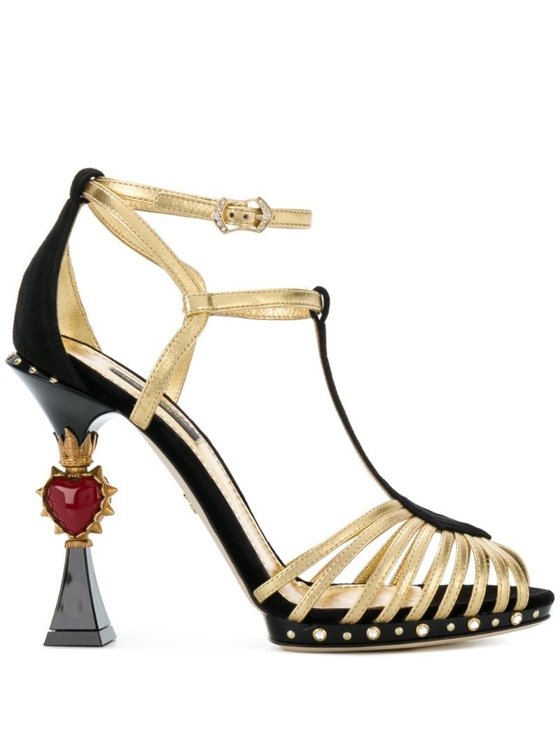 Bette sculpted heel sandals - 1